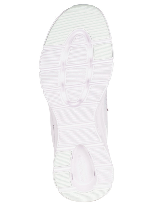 Slipper & Schnürschuhe - SKECHERS, trendige Damen-Sneaker, mit geformter Slip-Ins Fersenplatte, in Größe 036 bis 041, in Farbe WEISS-BORDEAUX Ansicht 3