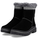 Stiefel & Stiefeletten - Remonte, gefütterte Damen-Stiefeletten, Winterschuhe, Weite G, mit Lammfell, in Größe 036 bis 042, in Farbe SCHWARZ – Farbe SCHWARZ – Ansicht 4