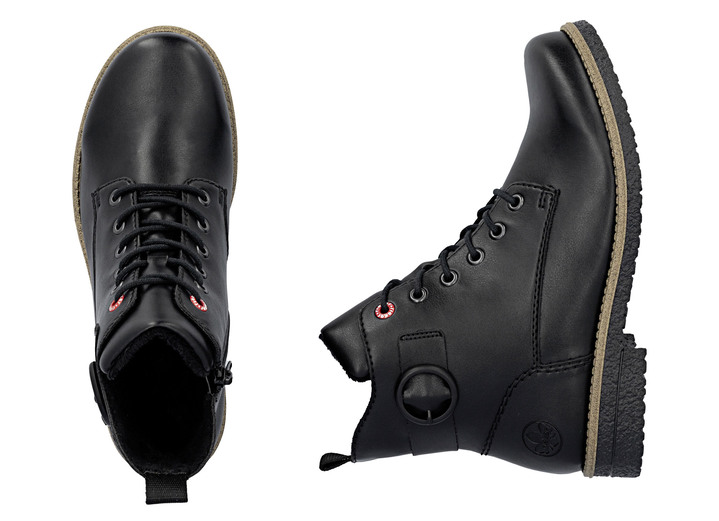 Stiefel & Stiefeletten - Rieker, klassische Damen-Stiefeletten, mit Reißverschluss, in Größe 036 bis 042, in Farbe SCHWARZ Ansicht 7