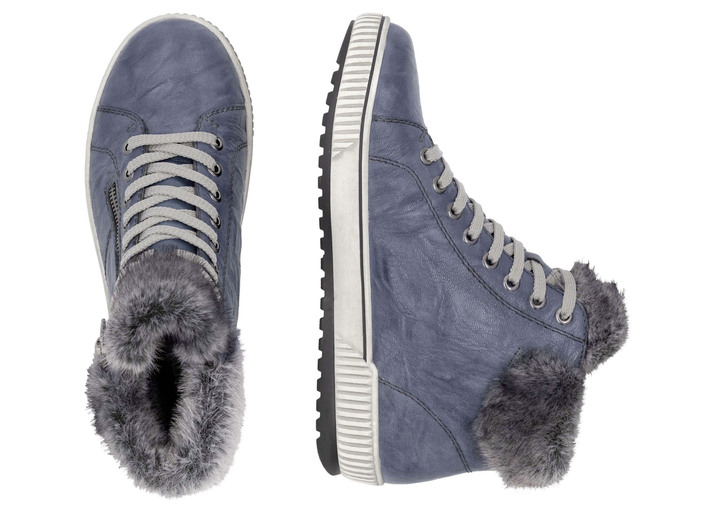 Stiefel & Stiefeletten - Remonte, gefütterte Damen-Boots, Winterschuhe, Weite G, mit herausnehmbarem Fußbett, in Größe 036 bis 042, in Farbe JEANS Ansicht 8