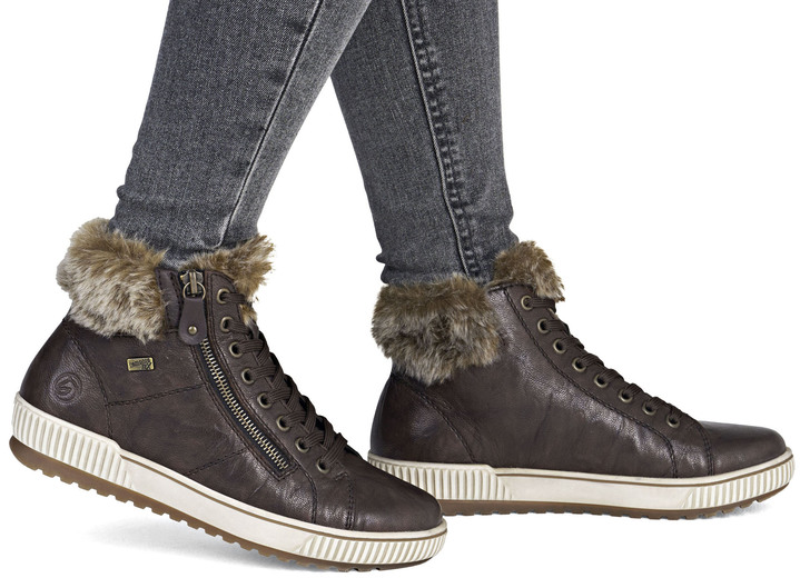 Stiefel & Stiefeletten - Remonte, gefütterte Damen-Boots, Winterschuhe, Weite G, mit herausnehmbarem Fußbett, in Größe 036 bis 042, in Farbe JEANS Ansicht 17