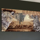Tiere - Hochwertiges Leinwandbild auf Holzrahmen, in Farbe BRAUN-SCHWARZ-BEIGE – Farbe BRAUN-SCHWARZ-BEIGE – Ansicht 1