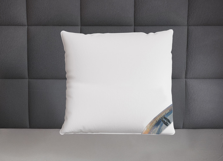 Bettwaren - Herrlich warme Daunendecken-Serie Winterträume von Spessarttraum, in Größe 103 (Bett 135/200 cm) bis 403 (mit gratis Schneeeule, 2x 135/200 cm + 2x 80/80 cm), in Farbe WEISS, in Ausführung WINTERTRAUM – MEDIUM Ansicht 3