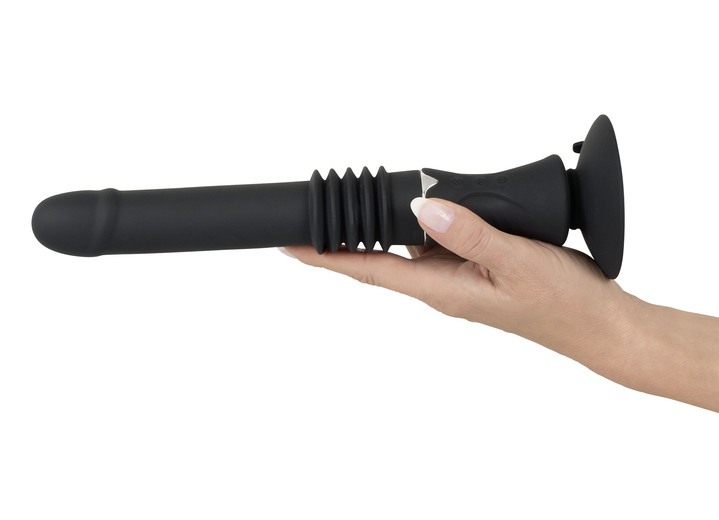 - Massagegerät mit Saugfuß und Stoßfunktion, in Farbe SCHWARZ Ansicht 2