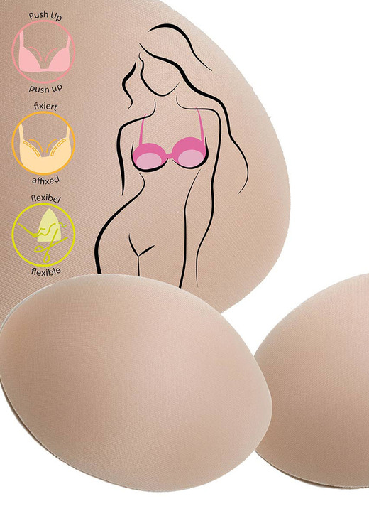 Bügel-BH - Miss Perfect Wow 2 Go-Eine-Größe-mehr-BH-Einlagen, in Farbe PUDER Ansicht 1