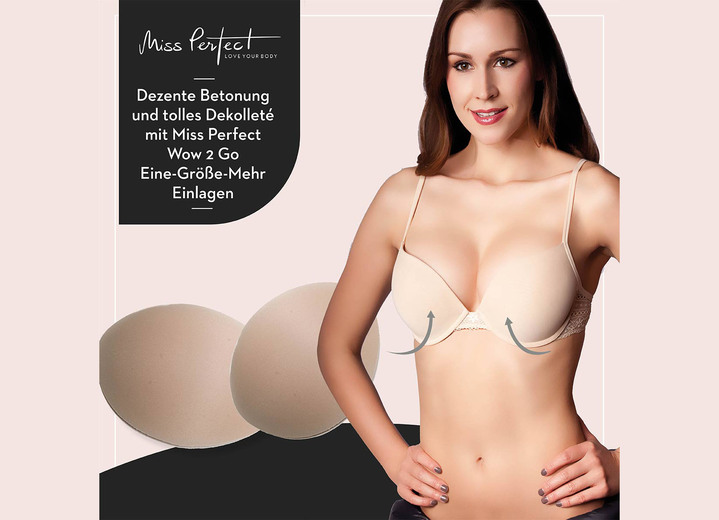 Bügel-BH - Miss Perfect Wow 2 Go-Eine-Größe-mehr-BH-Einlagen Ansicht 3 Bügel-BH - Miss Perfect Wow 2 Go-Eine-Größe-mehr-BH-Einlagen, in Farbe PUDER Ansicht 3