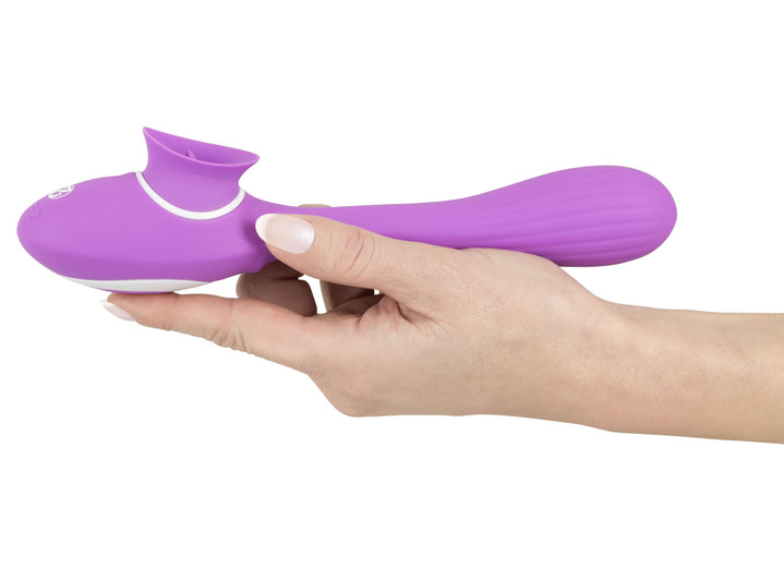Erotik - Rabbitvibrator mit Leckfunktion , in Farbe LILA Ansicht 2