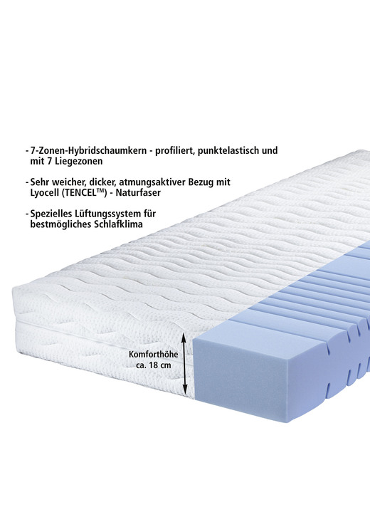 Matratzen & Topper - 7-Zonen-Cellflexkern-Matratze von Murmelland, in Größe 129 (80/190 cm) bis 136 (160/200 cm), in Farbe , in Ausführung 7-Zonen-Cellflex-Matratze Ansicht 3