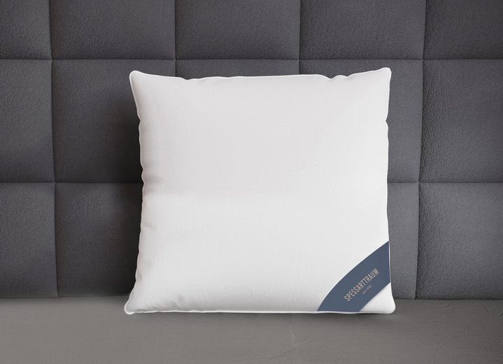 Bettwaren - Hochwertiges 3-Kammer-Kissen von Spessarttraum Ansicht 2 Bettwaren - Hochwertiges 3-Kammer-Kissen von Spessarttraum, in Größe 120 (80/ 80 cm) bis 121 (40/ 80 cm), in Farbe WEISS Ansicht 2