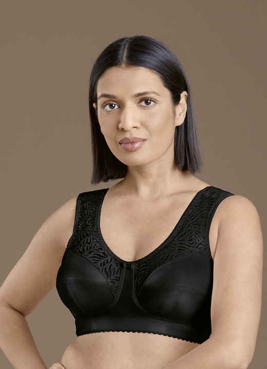 Soft-BH - Anita Entlastungs-BH mit Spitzeneinsätzen, in Größe 080 bis 115, in Cup E, in Farbe WEISS Ansicht 8