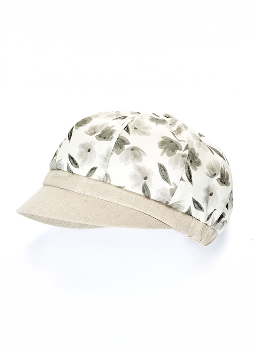 Mützen & Hüte - Modische Damen-Ballonmütze mit Elastikeinsatz, in Farbe BEIGE Ansicht 1