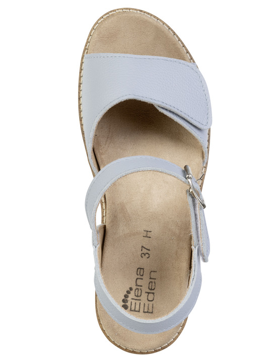 Sandaletten & Pantoletten - ELENA EDEN, bequeme Damen-Sandaletten, Weite H, mit herausnehmbarem Fußbett, in Größe 035 bis 041, in Farbe WEISS Ansicht 8