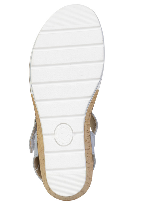 Sandaletten & Pantoletten - ELENA EDEN, bequeme Damen-Sandaletten, Weite H, mit herausnehmbarem Fußbett, in Größe 035 bis 041, in Farbe HELLBLAU Ansicht 3