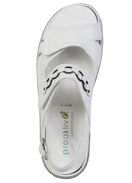 Sandaletten & Pantoletten - Waldläufer, bequeme Damen-Sandalen, Weite G, mit herausnehmbarem Fußbett, in Größe 3 1/2 bis 8, in Farbe JEANSBLAU Ansicht 12