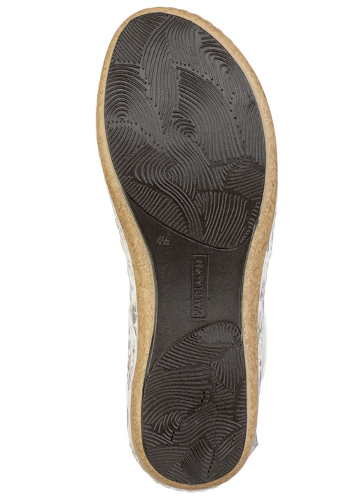 Sandaletten & Pantoletten - Waldläufer, bequeme Damen-Sandalen, Weite H, mit herausnehmbarem Fußbett, in Größe 4 1/2 bis 9, in Farbe ECRU-BUNT Ansicht 3