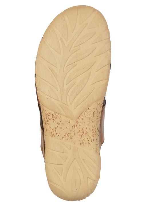 Sandaletten & Pantoletten - Gemini, klassische Damen-Clogs, Weite G, mit Gummizug, in Größe 036 bis 042, in Farbe BORDEAUX-MULTICOLOR Ansicht 4