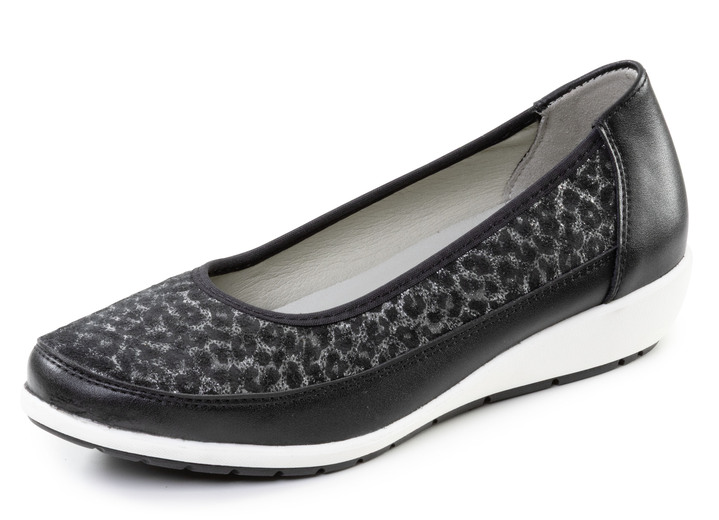 Pumps & Ballerina - ELENA EDEN, bequeme Damen-Ballerinas, Weite G, mit herausnehmbarem Fußbett, in Größe 035 bis 041, in Farbe TAUPE Ansicht 7