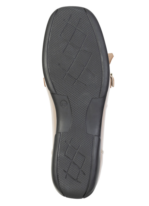 Damen - ELENA EDEN, klassische Damen-Slipper, Weite H, mit herausnehmbarem Lederfußbett, in Größe 036 bis 042, in Farbe DUNKELBEIGE Ansicht 3