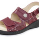 Sandaletten & Pantoletten - ELENA EDEN, bequeme Damen-Sandalen, Weite H, mit herausnehmbarem Fußbett, in Größe 036 bis 042, in Farbe DUNKELBLAU – Farbe BORDEAUX – Ansicht 1