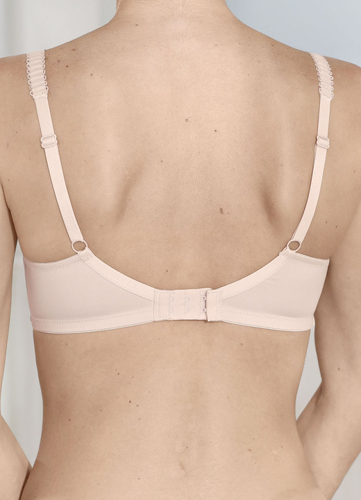 BH mit Spitze - Sassa Zweierpack Bügel-BH, in Größe 075 bis 100, in Cup D, in Farbe 1X EISBLAU, 1X WEISS Ansicht 13