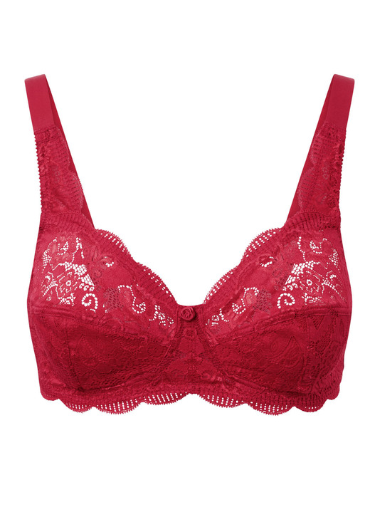 BH mit Spitze - Susa Zweierpack BH mit zarter Elastikspitze, in Größe 075 bis 110, in Cup B, in Farbe 1X MARINE, 1X WEISS Ansicht 25