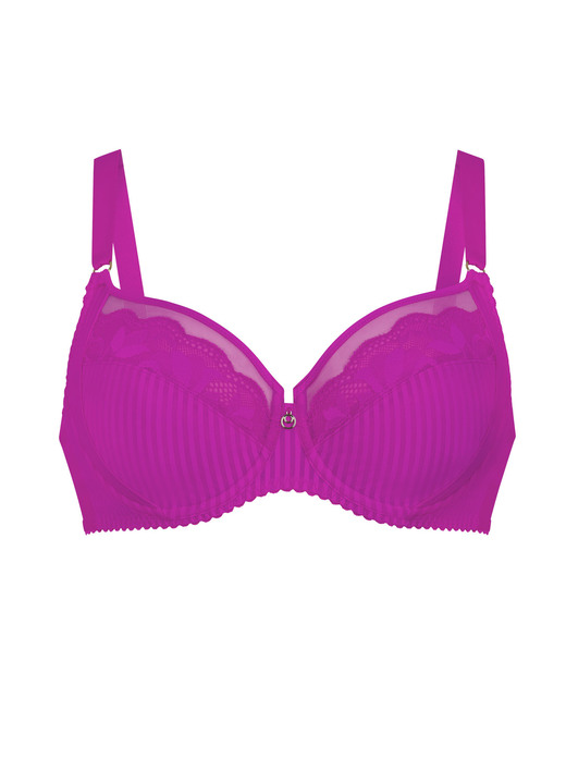 Bügel-BH - Rosa Faia Bügel-BH mit Tüllstickereispitze, in Größe 075 bis 105, in Cup E, in Farbe JEANSBLAU Ansicht 6