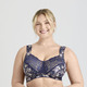 BH mit Spitze - Miss Mary BH mit farbharmonischem Floraldessin, in Größe 075 bis 105, in Cup B, in Farbe MARINE-BUNT – Farbe MARINE-BUNT – Ansicht 2