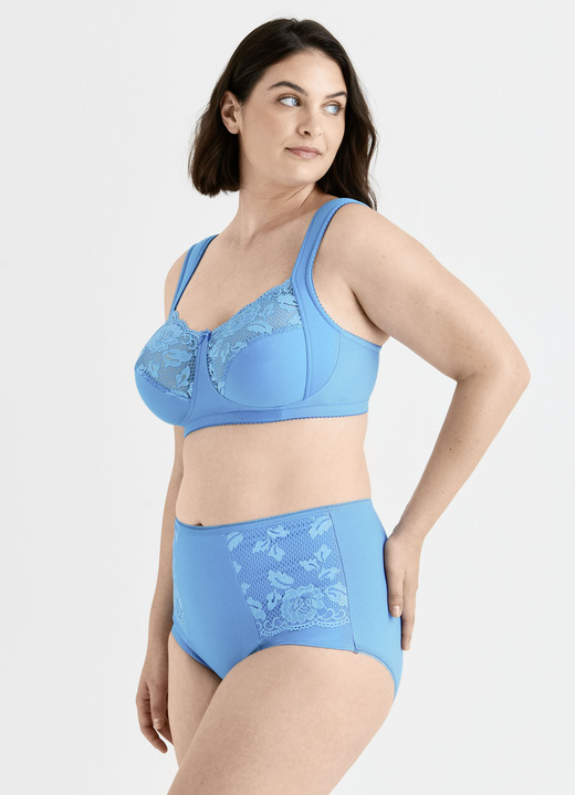 BH mit Spitze - Miss Mary BH mit elastischen Spitzeneinsätzen, in Größe 080 bis 120, in Cup G, in Farbe WEISS Ansicht 27