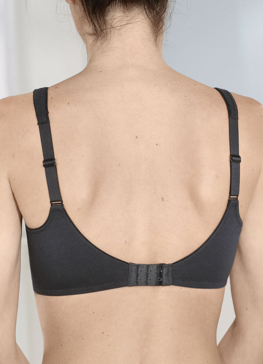 T-Shirt BH - Naturana Zweierpack BH mit doppelt vorgeformten Cups, in Größe 075 bis 105, in Cup C, in Farbe 2X WEISS Ansicht 9