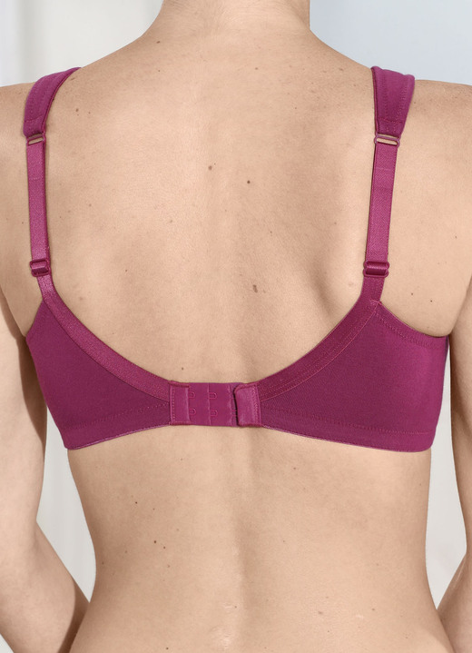 Soft-BH - Speidel Zweierpack BH mit vorgeformten Cups, in Größe 080 bis 115, in Cup C, in Farbe WEISS Ansicht 5