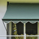 Sicht- & Sonnenschutz - Klemm-Markise mit innenliegendem Kettenantrieb, in Größe 150 (Breite 150 cm) bis 400 (Breite 400 cm), in Farbe GRÜN-BEIGE