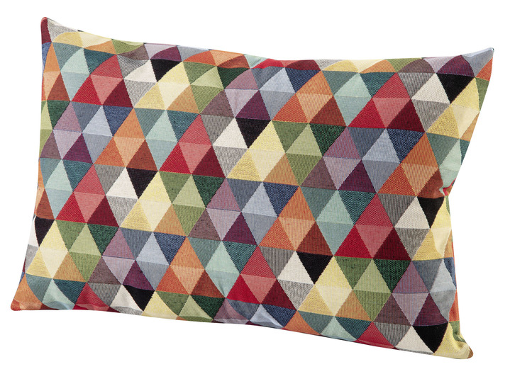 Dekokissen & Hüllen - Farbenfrohe Kissenbezüge mit Reißverschluss, in Größe 105 (40x40 cm) bis 110 (50x50 cm), in Farbe BUNT, in Ausführung Dessin 2 Ansicht 4