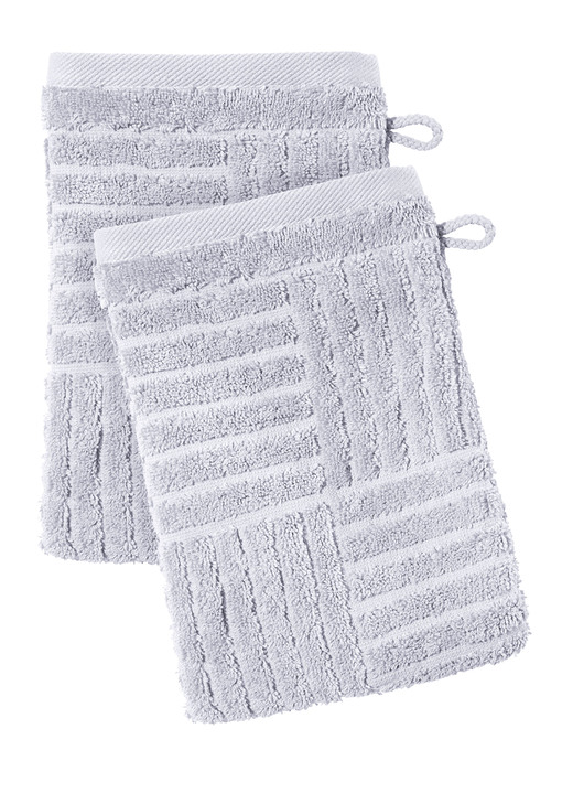 Frottier Handtücher - Flauschig weiche Frottier-Serie mit Hoch-Tief-Struktur, in Größe 200 (2 Handtücher, 50/100 cm) bis 204 (1 Duschtuch, 70/140 cm), in Farbe BLAU Ansicht 23