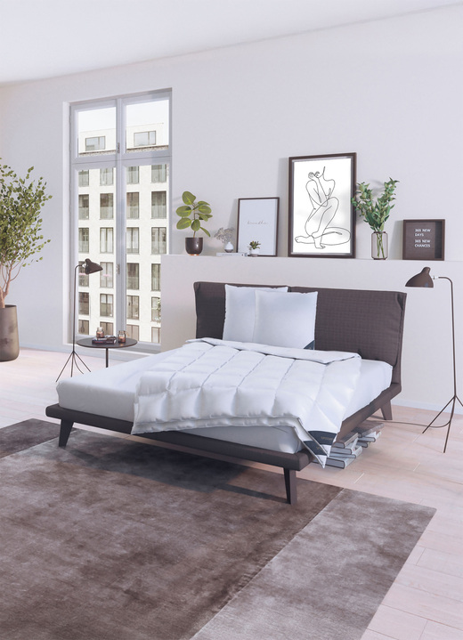 Bettwaren - Hochwertige Daunendecken-Serie von Spessarttraum Ansicht 9 Bettwaren - Hochwertige Daunendecken-Serie von Spessarttraum, in Größe 103 (Decke 135/200 cm) bis 403 (Sparset, 4-teilig, mit gratis Frottier-Katze), in Farbe WEISS, in Ausführung Leicht Ansicht 9