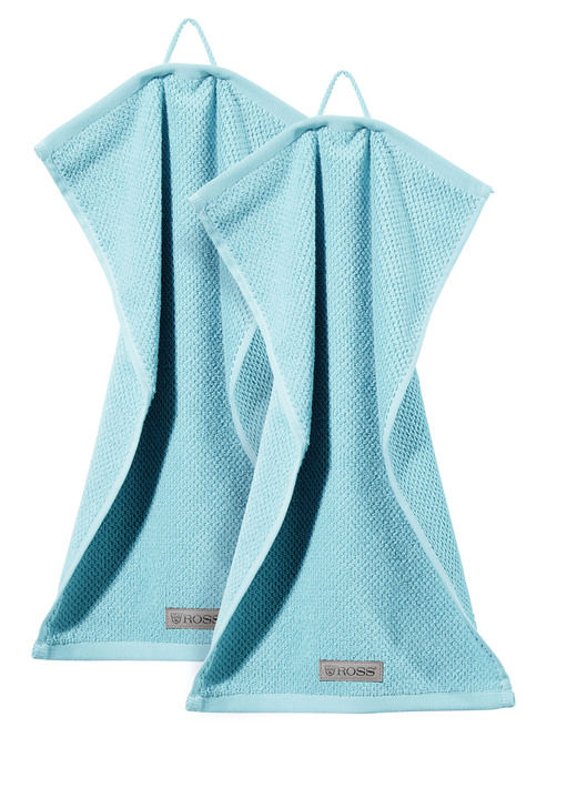 Frottier Handtücher - Flauschig weiche Frottier-Serie aus dem Hause Ross, in Größe 200 (2 Handtücher, 50/100 cm) bis 204 (1 Duschtuch, 70/140 cm), in Farbe TÜRKIS Ansicht 42