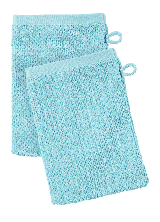 Frottier Handtücher - Flauschig weiche Frottier-Serie aus dem Hause Ross, in Größe 200 (2 Handtücher, 50/100 cm) bis 204 (1 Duschtuch, 70/140 cm), in Farbe TÜRKIS Ansicht 1