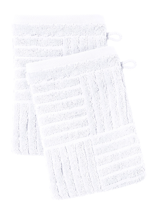 Frottier Handtücher - Flauschig weiche Frottier-Serie mit Hoch-Tief-Struktur, in Größe 200 (2 Handtücher, 50/100 cm) bis 204 (1 Duschtuch, 70/140 cm), in Farbe BLAU Ansicht 12