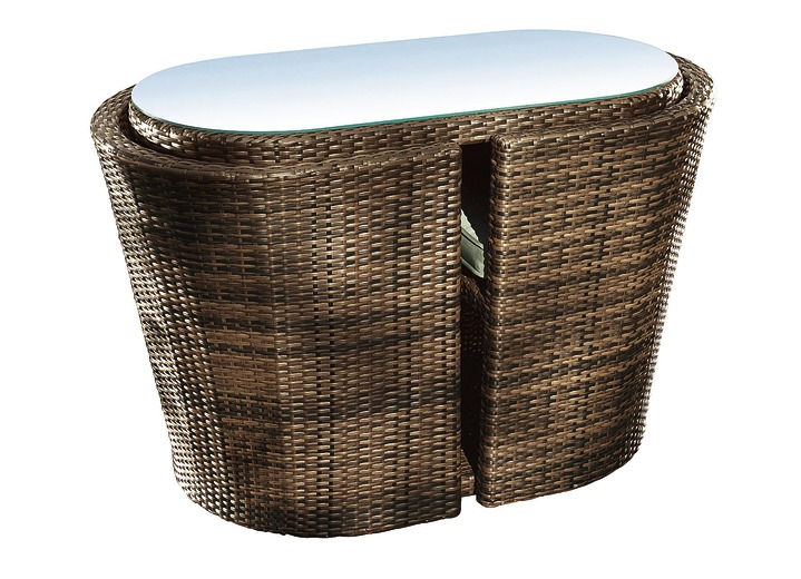 Gartenmöbel - Hartman Balkon-Möbel, 3-teilig, in Farbe BRAUN Ansicht 1