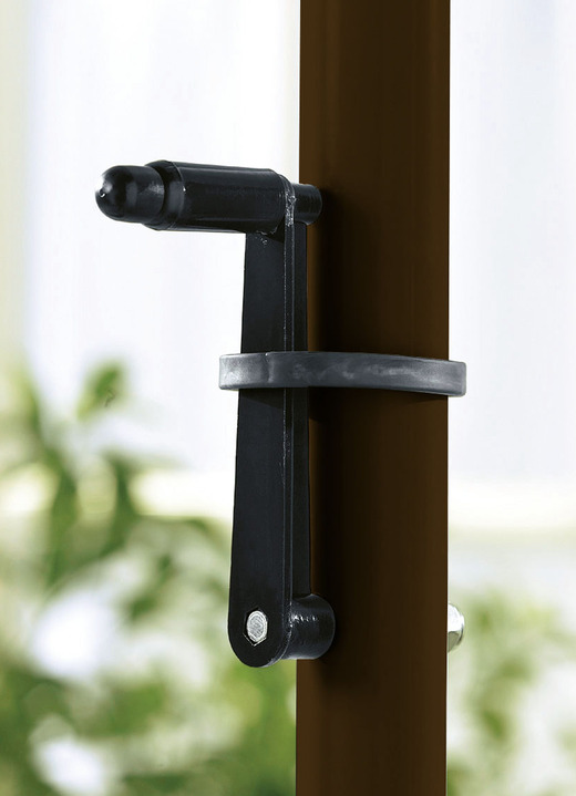 Sichtschutz - Balkon-Seitensichtschutz, in Größe 120 (Breite 120 cm) bis 150 (Breite 150 cm), in Farbe GELB-GRAU Ansicht 5