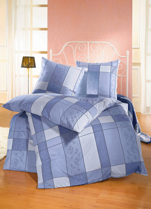 Bettwäschegarnituren - Bettwäsche-Garnitur in 2 hochwertigen, bügelleichten Qualitäten, in Größe 112 (80/80 cm + 135/200 cm) bis 115 (80/80 cm + 155/220 cm), in Farbe ROSA Ansicht 2