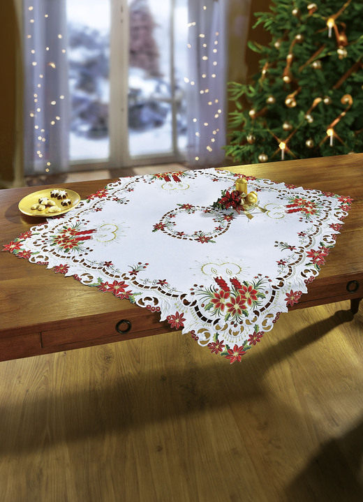 Heimtextilien - Weihnachtliche Tisch- und Raumdekoration, in Größe 140 (Läufer oval, 40/85 cm) bis 404 (Kissenbezug, 40/40 cm), in Farbe  Ansicht 4