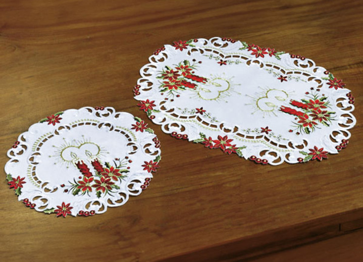 Heimtextilien - Weihnachtliche Tisch- und Raumdekoration, in Größe 140 (Läufer oval, 40/85 cm) bis 404 (Kissenbezug, 40/40 cm), in Farbe  Ansicht 3