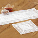 Tischdecken - Tisch- und Raumdekoration mit Stickerei und Häkelspitze – Farbe WEISS Tischdecken - Tisch- und Raumdekoration mit Stickerei und Häkelspitze, in Größe 130 (Deckchen, 35x 35 cm) bis 404 (Kissenhülle, 40x 40 cm), in Farbe WEISS