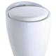 Badezimmeraccessoires - Sitzhocker mit Stauraum – Farbe WEISS Badezimmeraccessoires - Sitzhocker mit Stauraum, in Farbe PETROLBLAU