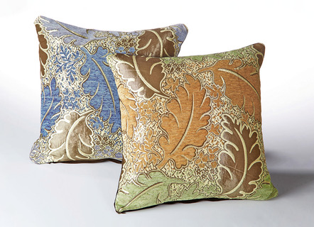 Dekokissen & Hüllen - Gewebte Kissenbezüge, 2er-Set, in Größe 105 (2 Kissenhüllen, 40x40 cm) bis 110 (2 Kissenhüllen, 50x50 cm), in Farbe BLAU