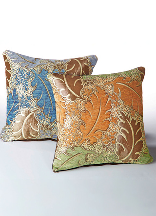 Dekokissen & Hüllen - Gewebte Kissenbezüge, 2er-Set, in Größe 105 (2 Kissenhüllen, 40x40 cm) bis 110 (2 Kissenhüllen, 50x50 cm), in Farbe TERRA