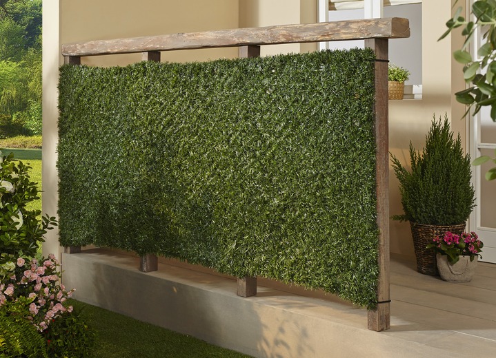 Sichtschutz - Praktischer Sichtschutz aus stabilem Kunststoffgeflecht, in Farbe GRÜN Ansicht 2