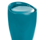 Badezimmeraccessoires - Sitzhocker mit Stauraum – Farbe PETROLBLAU Badezimmeraccessoires - Sitzhocker mit Stauraum, in Farbe PETROLBLAU