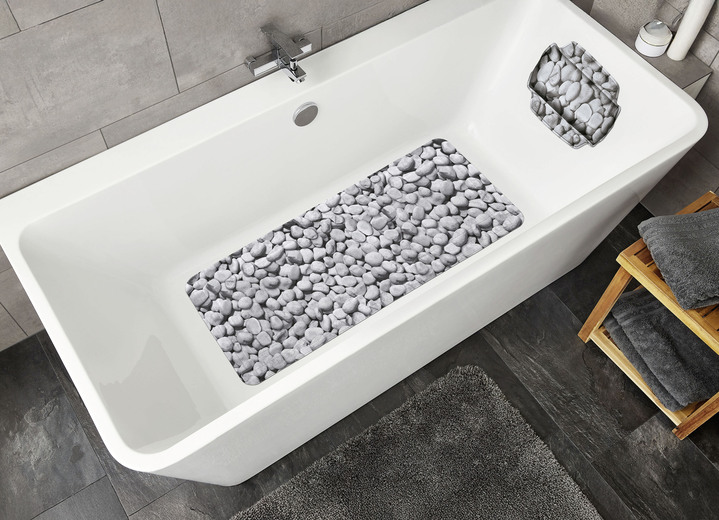 Badezimmeraccessoires - Kleine Wolke Sicherheits-Einlagen, in Größe 300 (Dusch-Einlage, 55x55 cm) bis 302 (Nackenpolster, 32x22 cm), in Farbe GRAU Ansicht 5