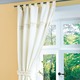 Klassisch - Übergardine mit aufgesetzter Häkelborte – Farbe CREME – Ansicht 1 Klassisch - Übergardine mit aufgesetzter Häkelborte, in Größe 365 (H145xB135 cm) bis 899 (Raffhalter, 60 cm), in Farbe CREME, in Ausführung mit Universalschienenband – Farbe CREME – Ansicht 1